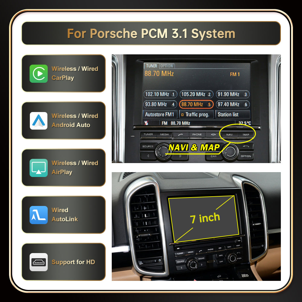For Porsche PCM3.0&3.1 System(TAX FREE)