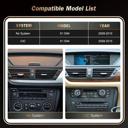 HD Screen For BMW X1