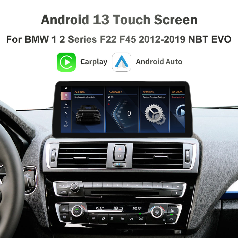 For BMW 1 2 Series CCC CIC NBT EVO Android 13 Stereo Head Unit
