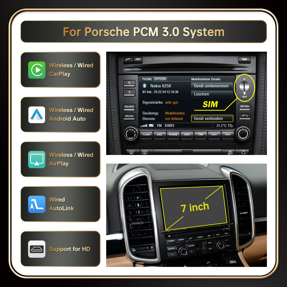 For Porsche PCM3.0&3.1 System（TAX FREE）