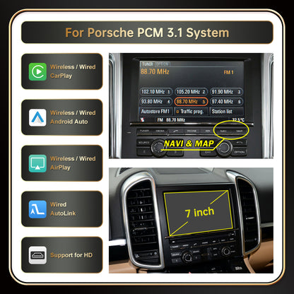 For Porsche PCM3.0&3.1 System（TAX FREE）