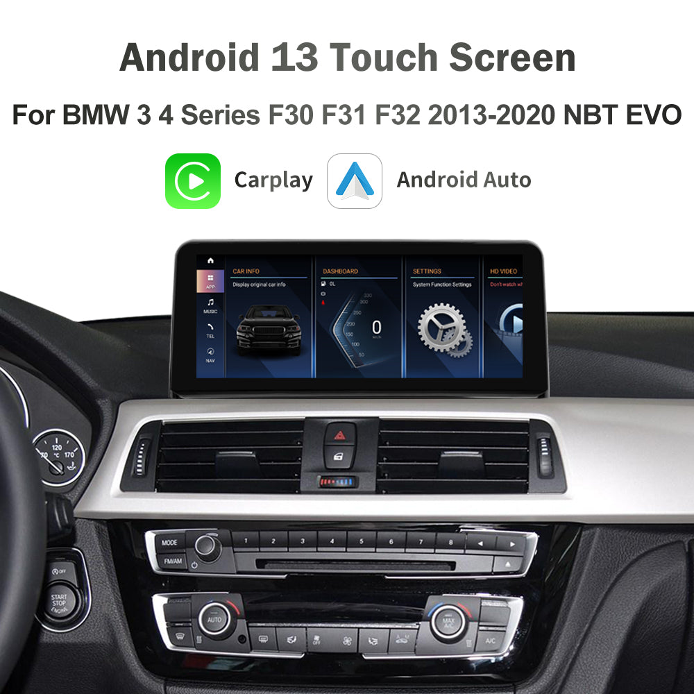 For BMW 3 4 Series CCC CIC Android 13 Stereo Head Unit