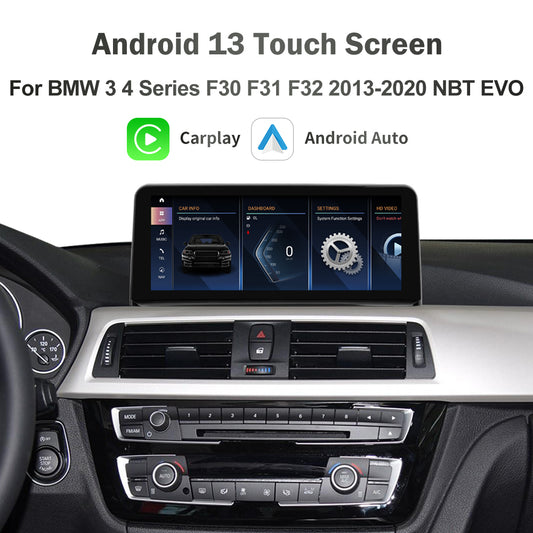 For BMW 3 4 Series CCC CIC Android 13 Stereo Head Unit