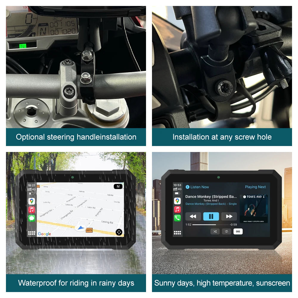 Motorcycle 7" IPS Touch Screen