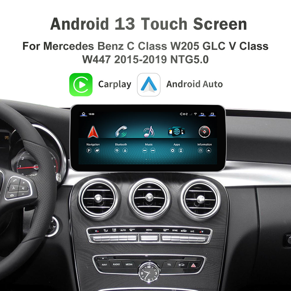 For Mercedes Benz  C/GLC W204 W205 Android 13 TouchScreen