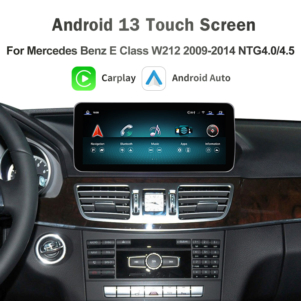 For Mercedes Benz E-Class W212 Android 13 TouchScreen