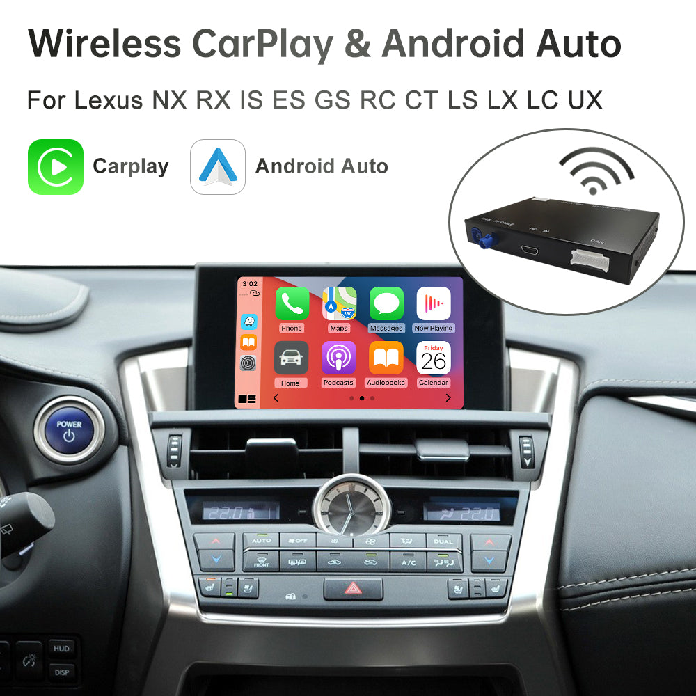 Wireless CarPlay for Lexus NX RX IS ES GS RC CT LS LX LC UX