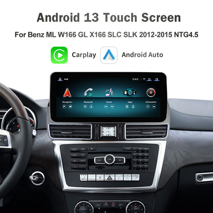 Android 13 TouchScreen For Mercedes Benz ML GL W166 X166
