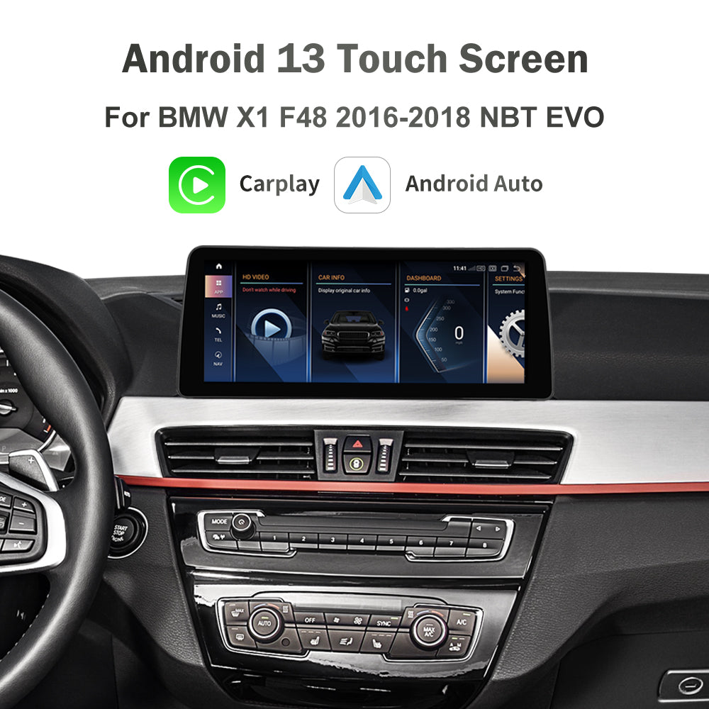 For BMW X1 F48 CIC NBT EVO Android 13 Stereo Head Unit