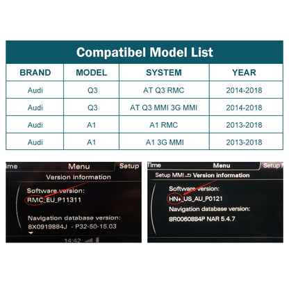 For Audi A1 Q3（TAX FREE）