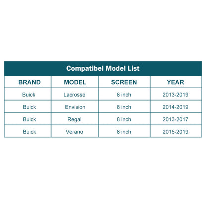 For Buick LaCrosse Regal Envision Verano