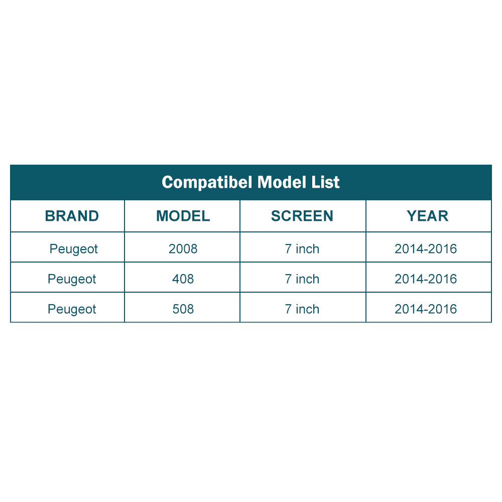 For Peugeot 508 2008 408