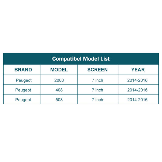 For Peugeot 508 2008 408