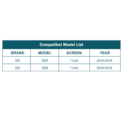 For DS5 DS6 7" Screen